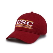 USC Trojans Cardinal Retro Bar Design Unstructured Hat
